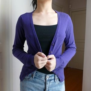 Purple Cardigan